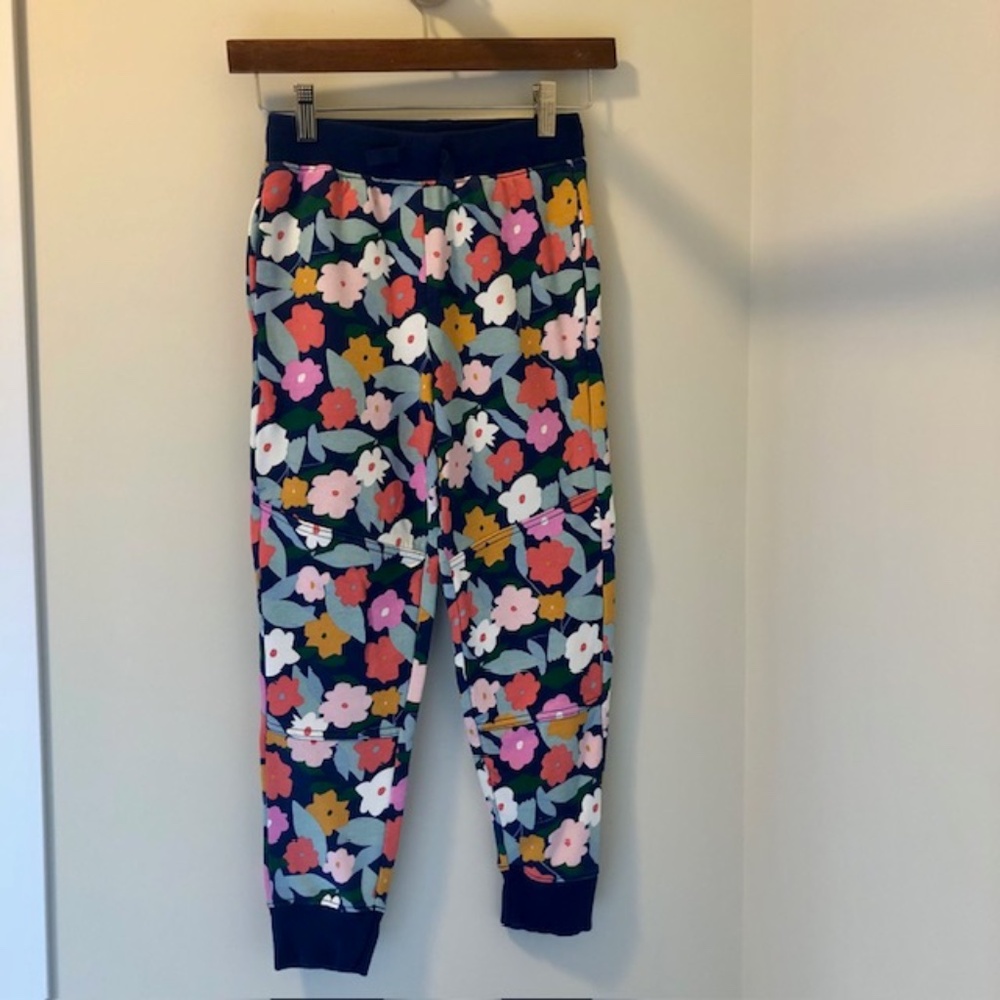 Hanna Andersson Kids French Terry Floral Pants, Sz 8 Slim, Never Worn